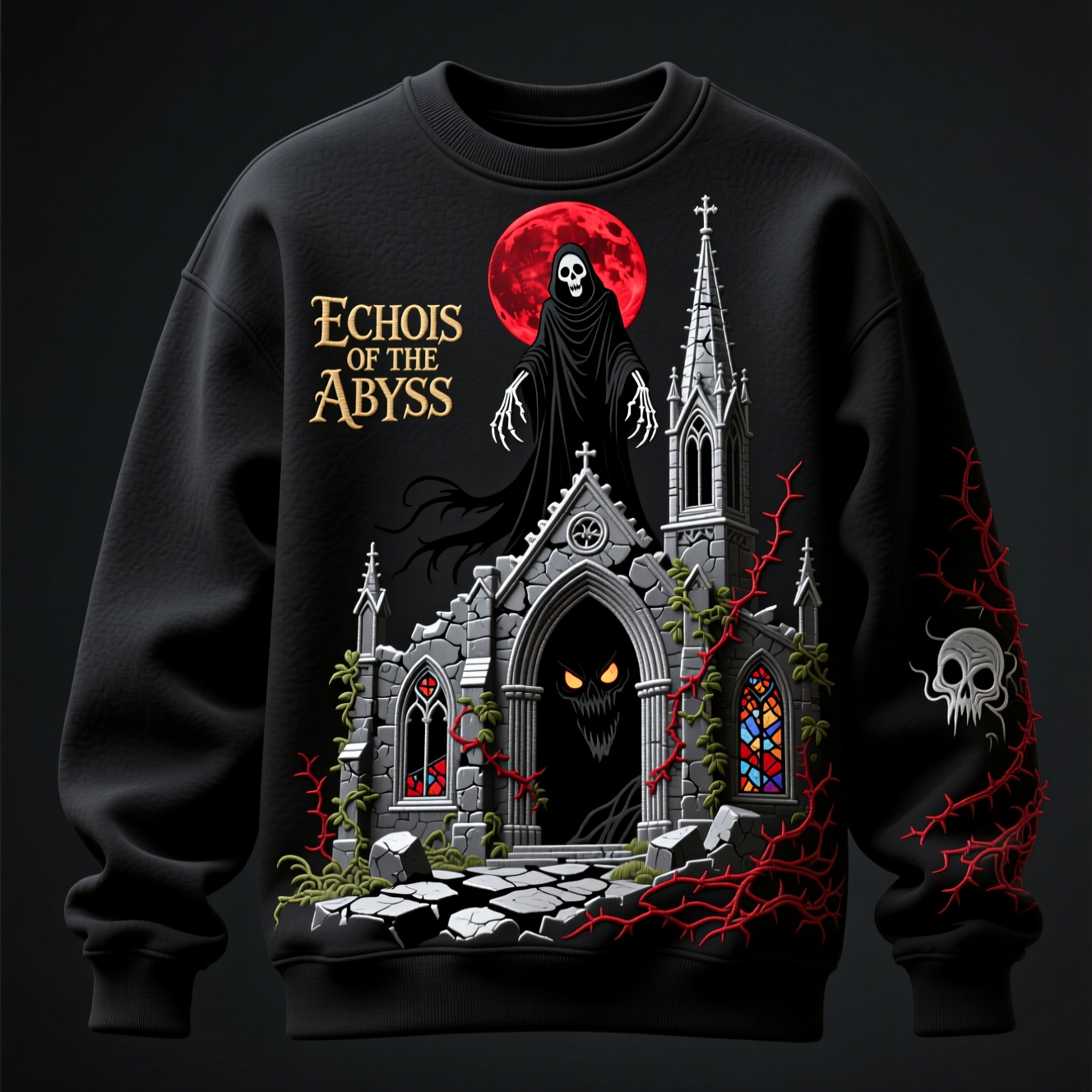 Gothic dark fantasy survival horror sweatshirt